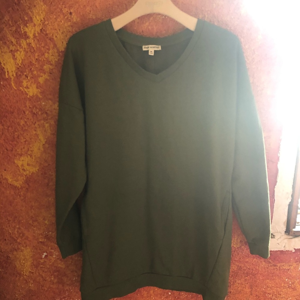Army green sweater dress!